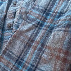 Blue and grey flannel men’s S